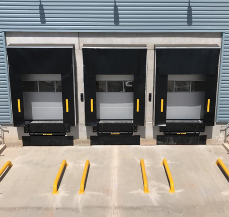 Loading Bay Accessories including Dock Bumpers, Wheel Guides, and Dock Lights